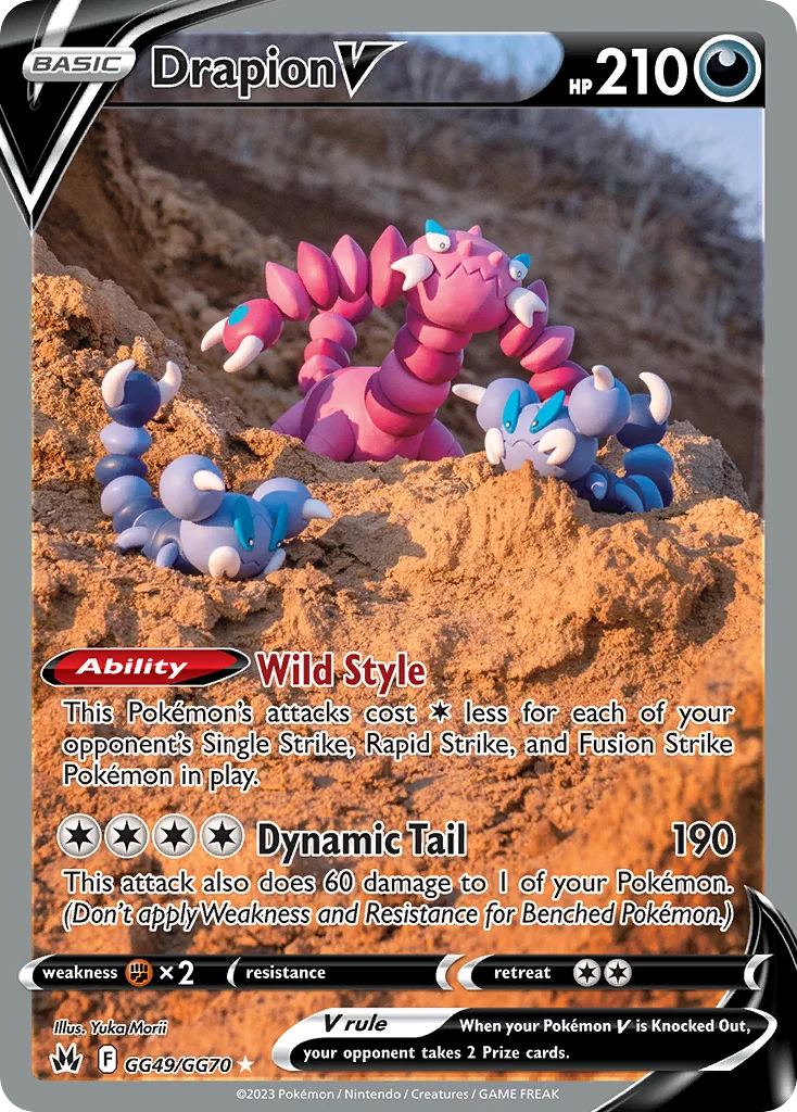 Drapion V GG49/70 Rare holo v