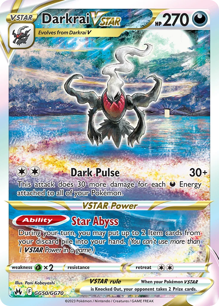 Darkrai VSTAR GG50/70 Rare holo vstar