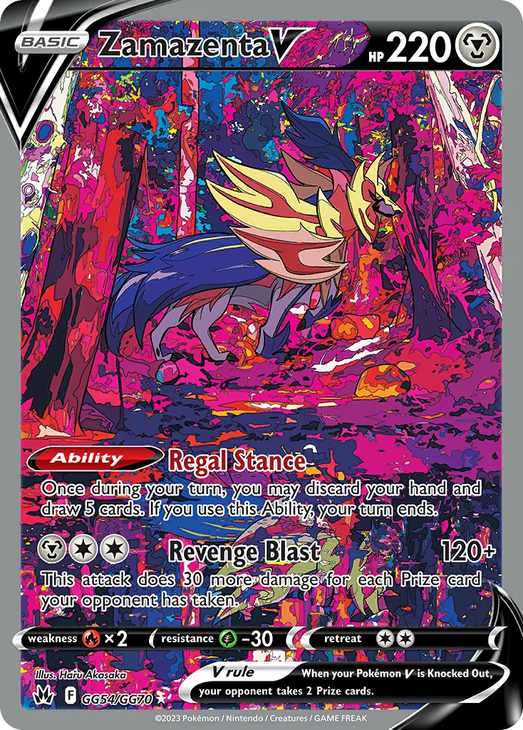 Zamazenta V GG54/70 Rare holo v