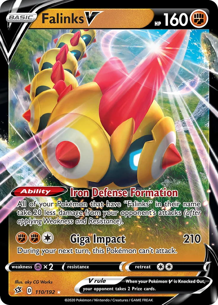 Falinks V 110/192 Rare holo v