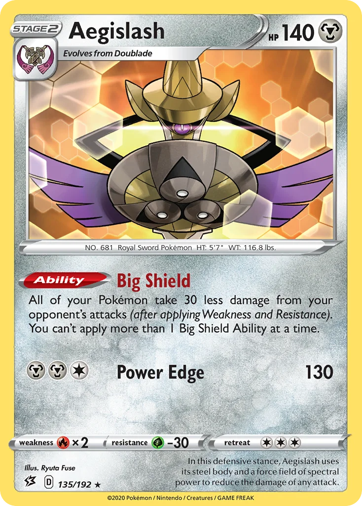 Aegislash 135/192 Rare