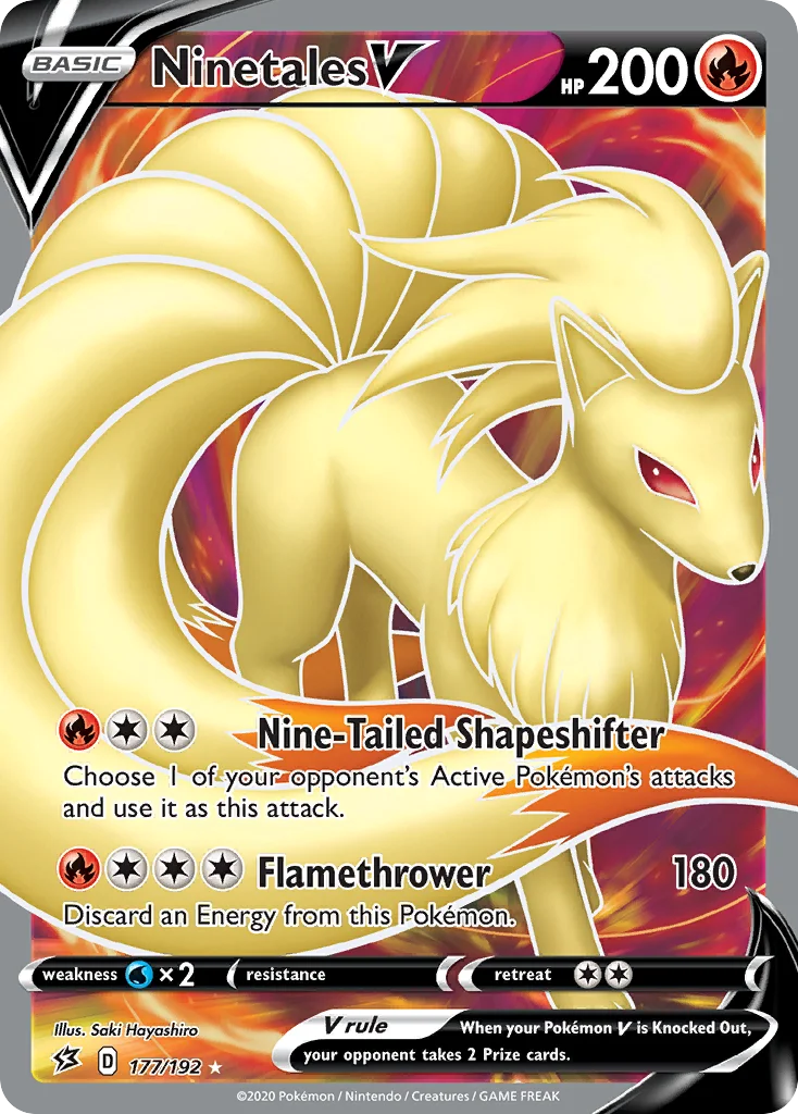 Ninetales V 177/192 Rare ultra