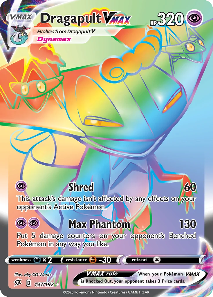 Dragapult VMAX 197/192 Rare rainbow