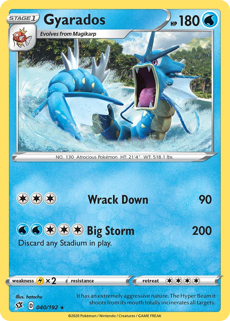 Gyarados 040/192 Rare holo