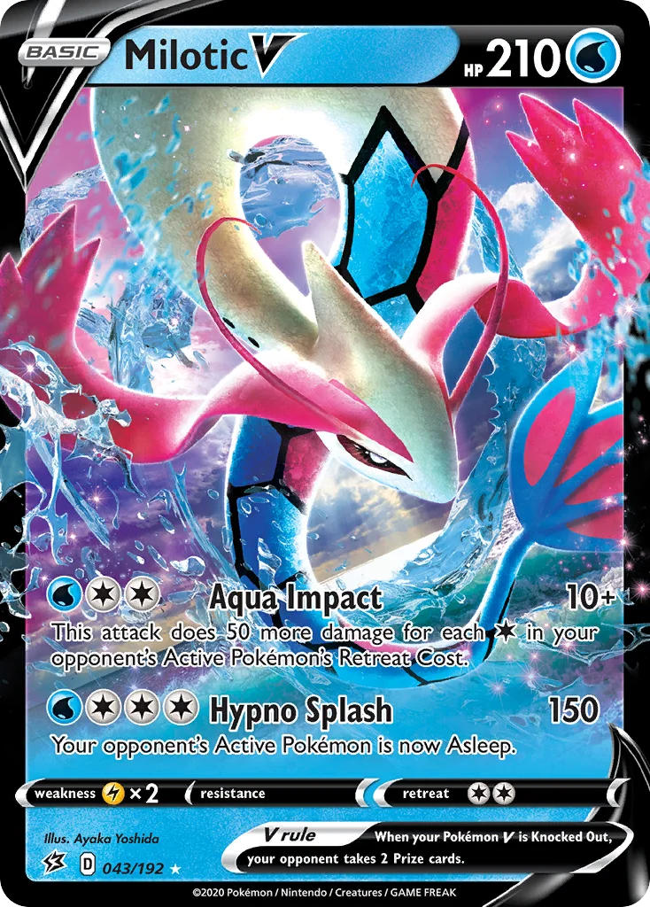 Milotic V 043/192 Rare holo v