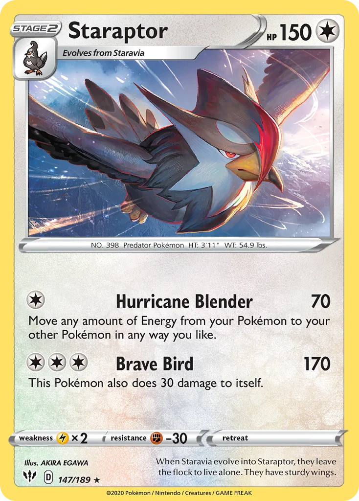 Staraptor 147/189 Rare