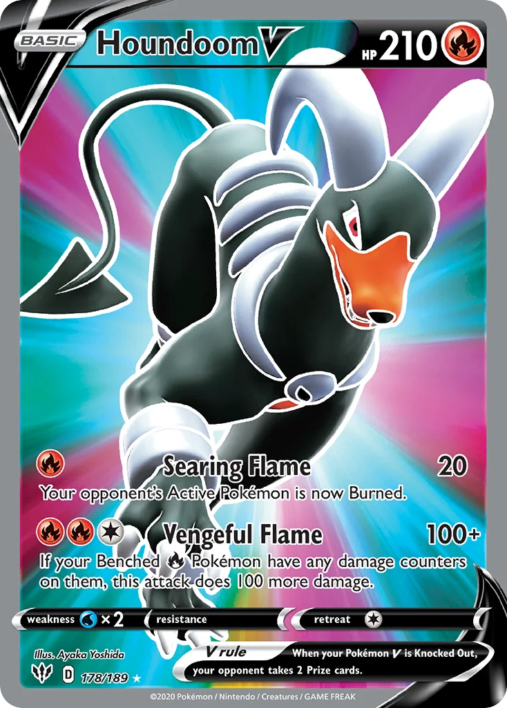 Houndoom V 178/189 Rare ultra