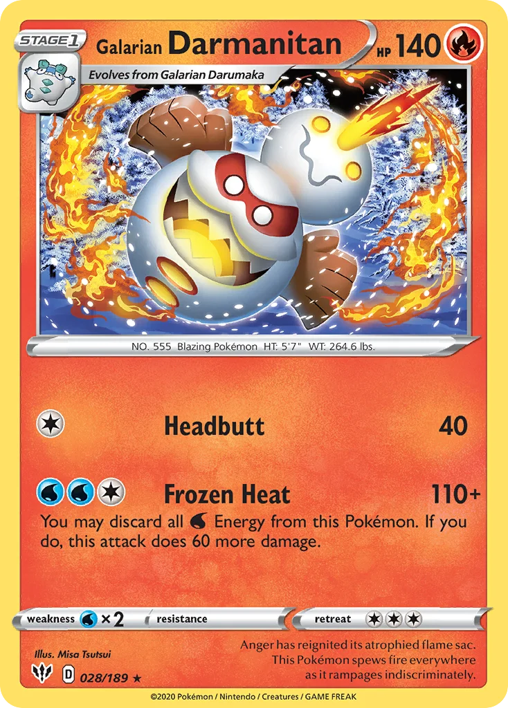 Galarian Darmanitan 028/189 Rare