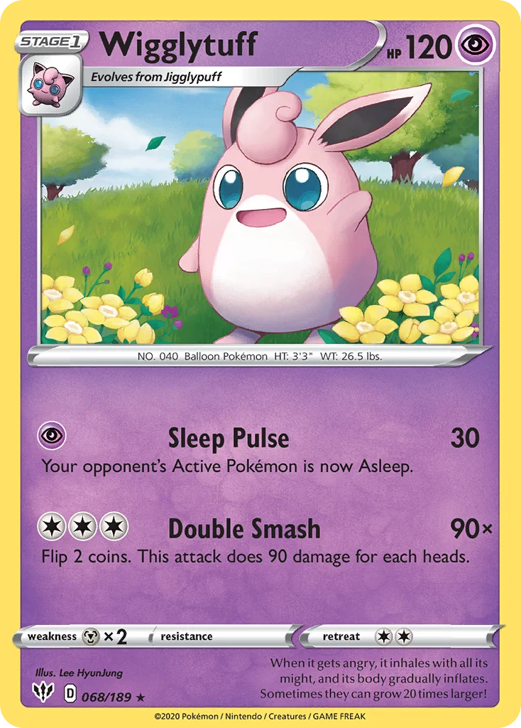 Wigglytuff 068/189 Rare