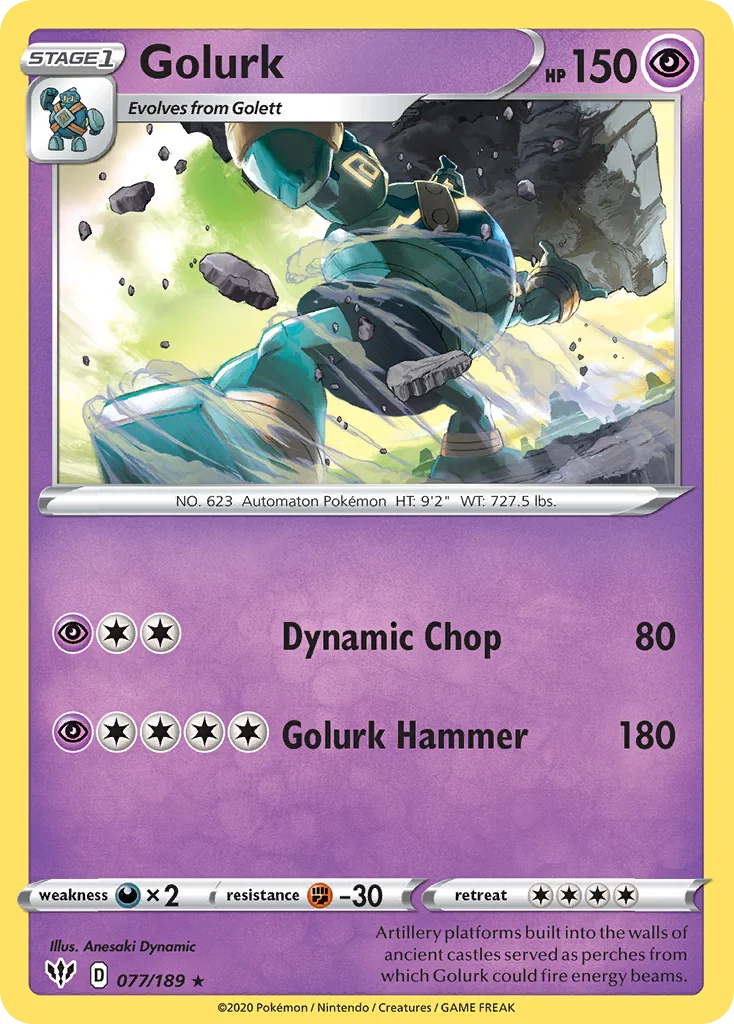 Golurk 077/189 Rare
