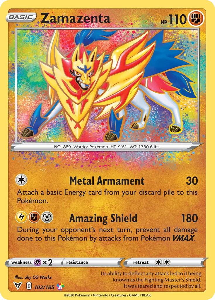 Zamazenta 102/185 Amazing rare