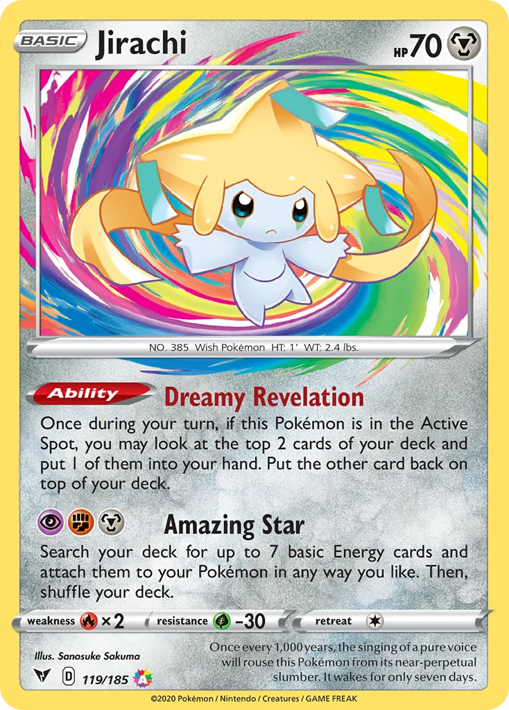 Jirachi 119/185 Amazing rare