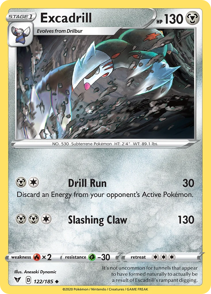 Excadrill 122/185 Uncommon