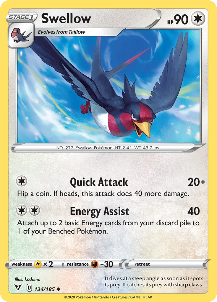 Swellow 134/185 Uncommon