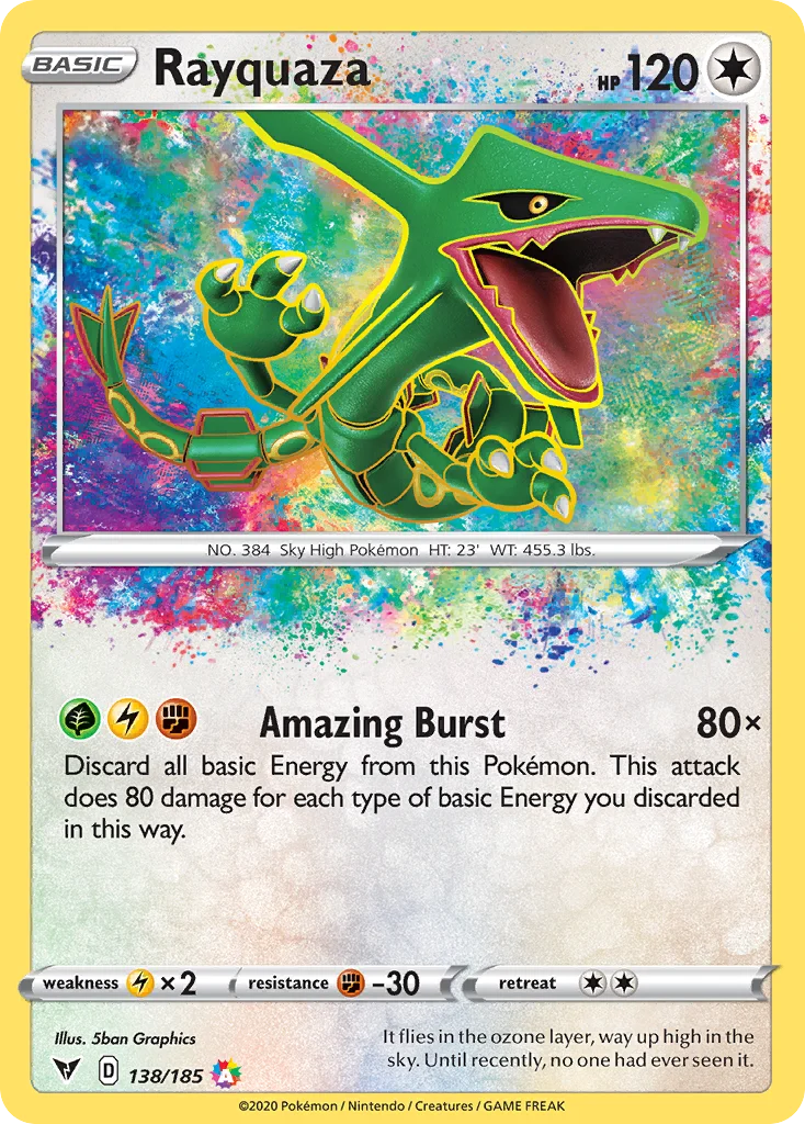 Rayquaza 138/185 Amazing rare