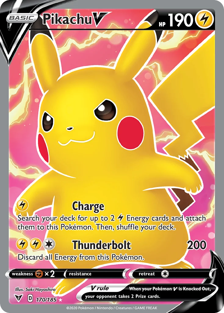 Pikachu V 170/185 Rare ultra