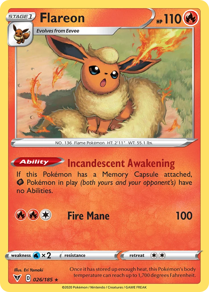 Flareon 026/185 Rare