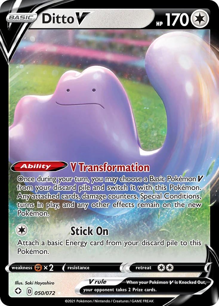Ditto V 050/72 Rare holo v