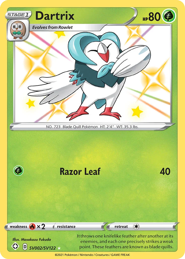 Dartrix SV002/122 Rare shiny
