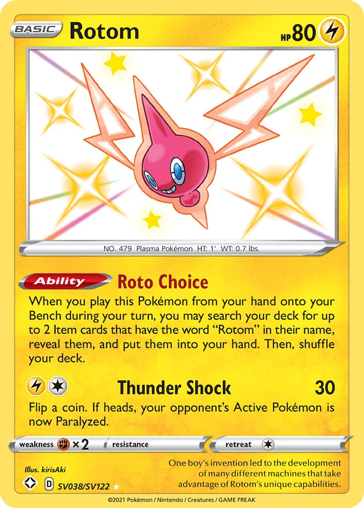 Rotom SV038/122 Rare shiny