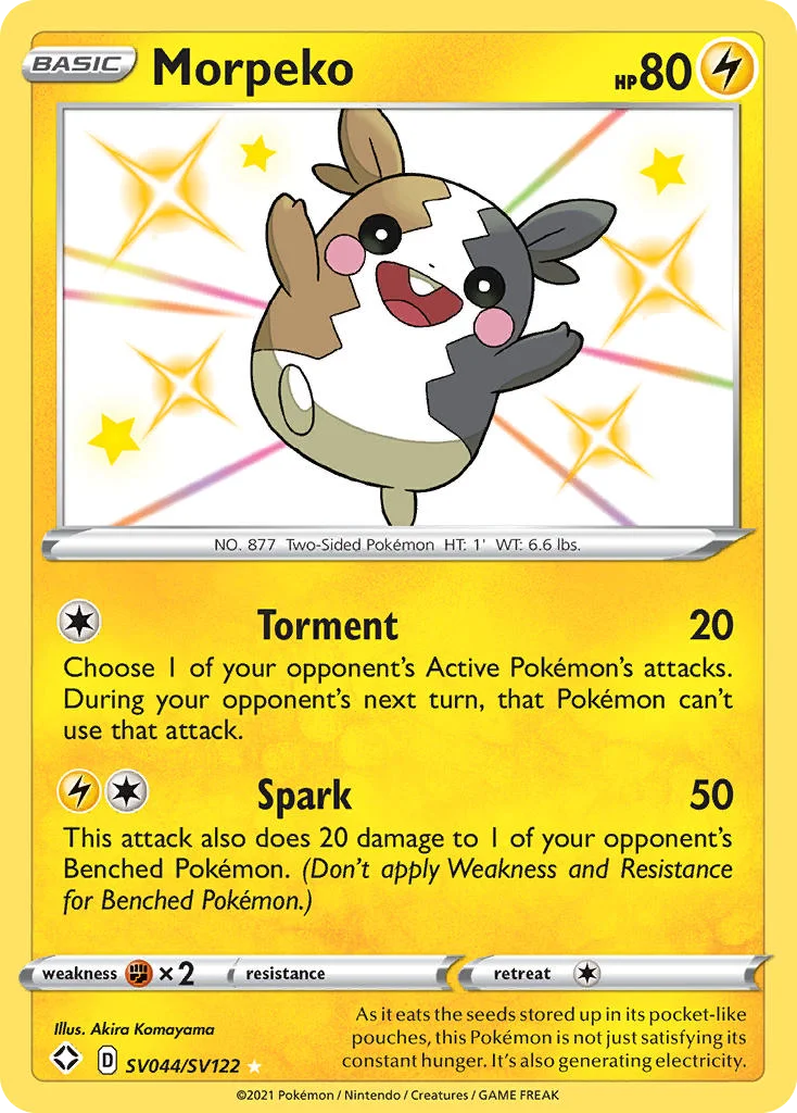 Morpeko SV044/122 Rare shiny