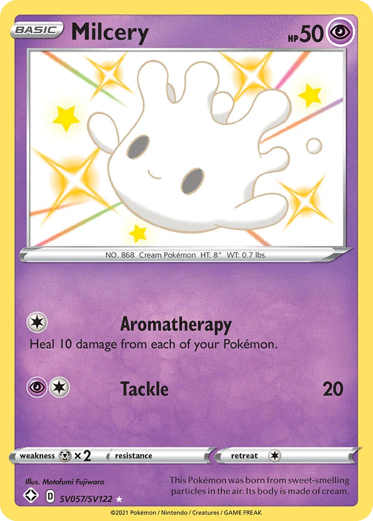 Milcery SV057/122 Rare shiny