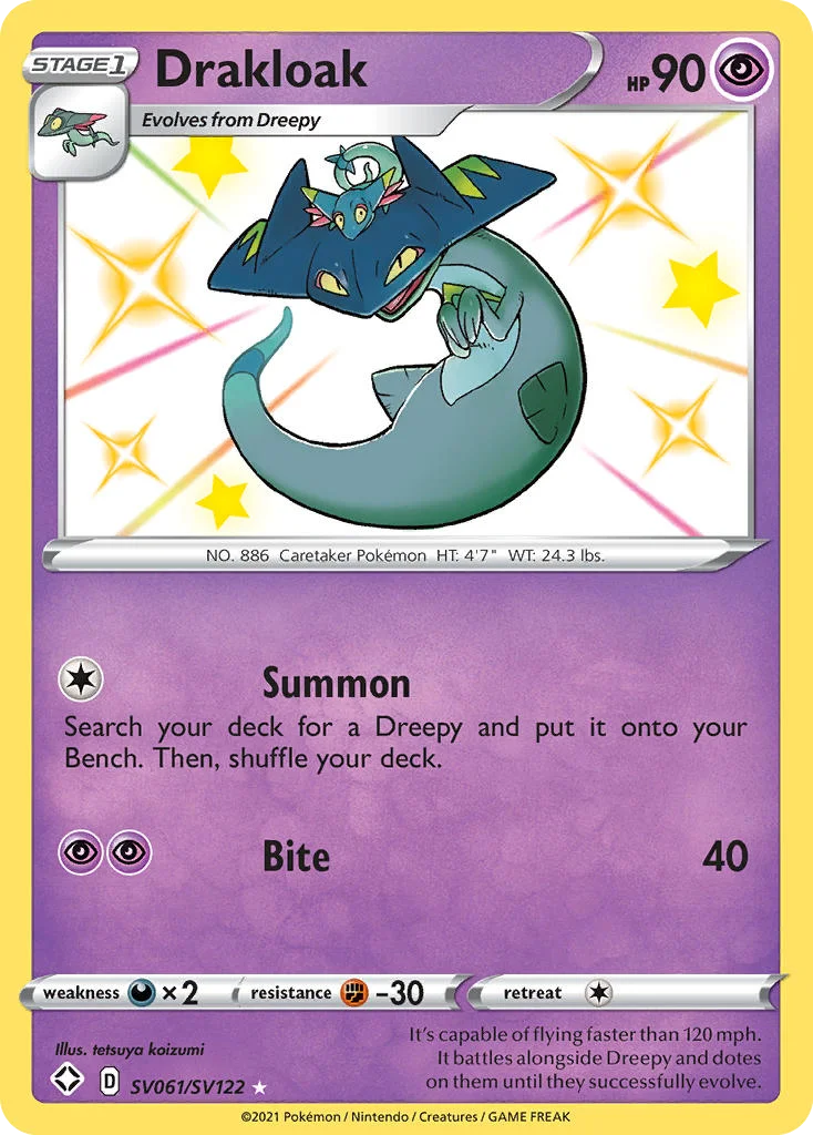 Drakloak SV061/SV122 Rare shiny