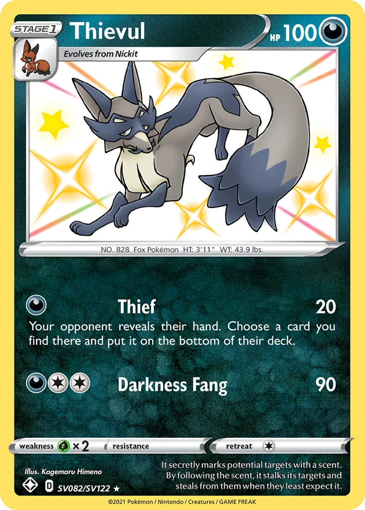 Thievul SV082/122 Rare shiny
