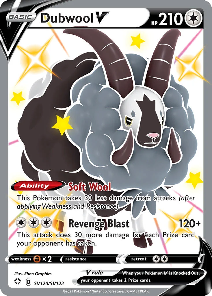 Dubwool V SV120/SV122 Rare holo v