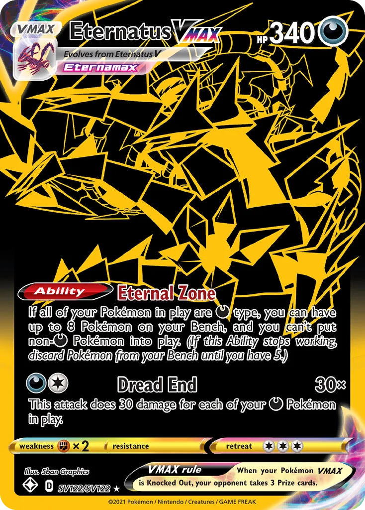 Eternatus VMAX SV122/122 Rare secret