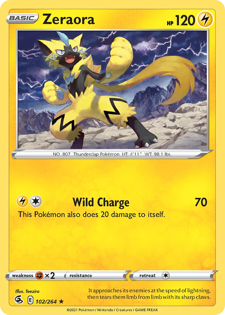 Zeraora 102/264 Rare