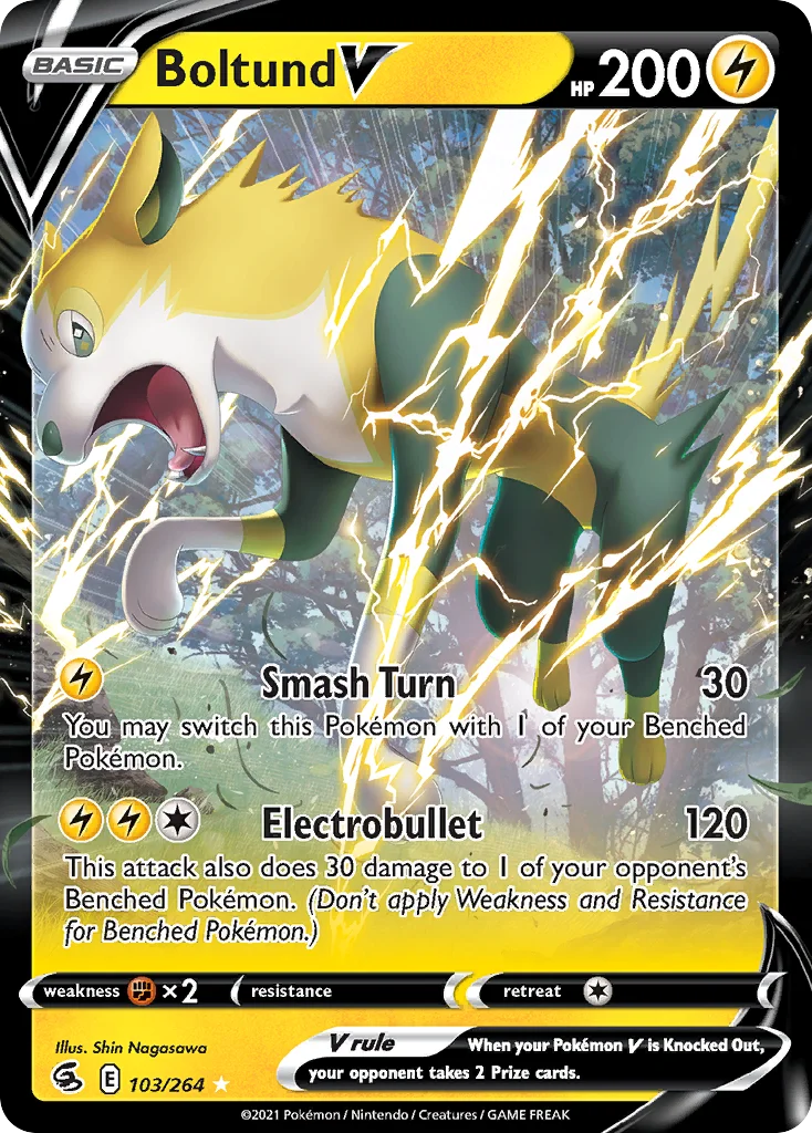 Boltund V 103/264 Rare holo v