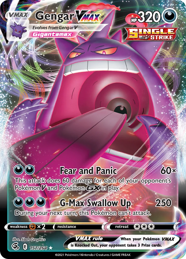 Gengar VMAX 157/264 Rare holo vmax