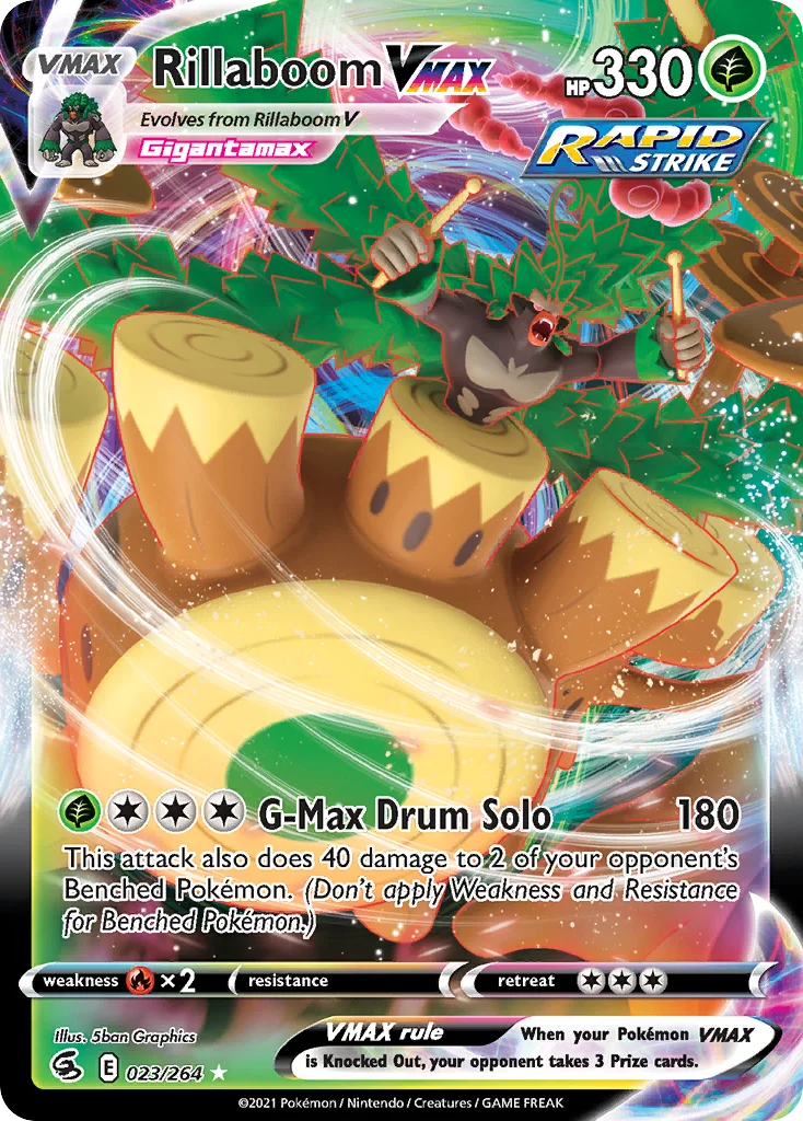 Rillaboom VMAX 023/264 Rare holo vmax