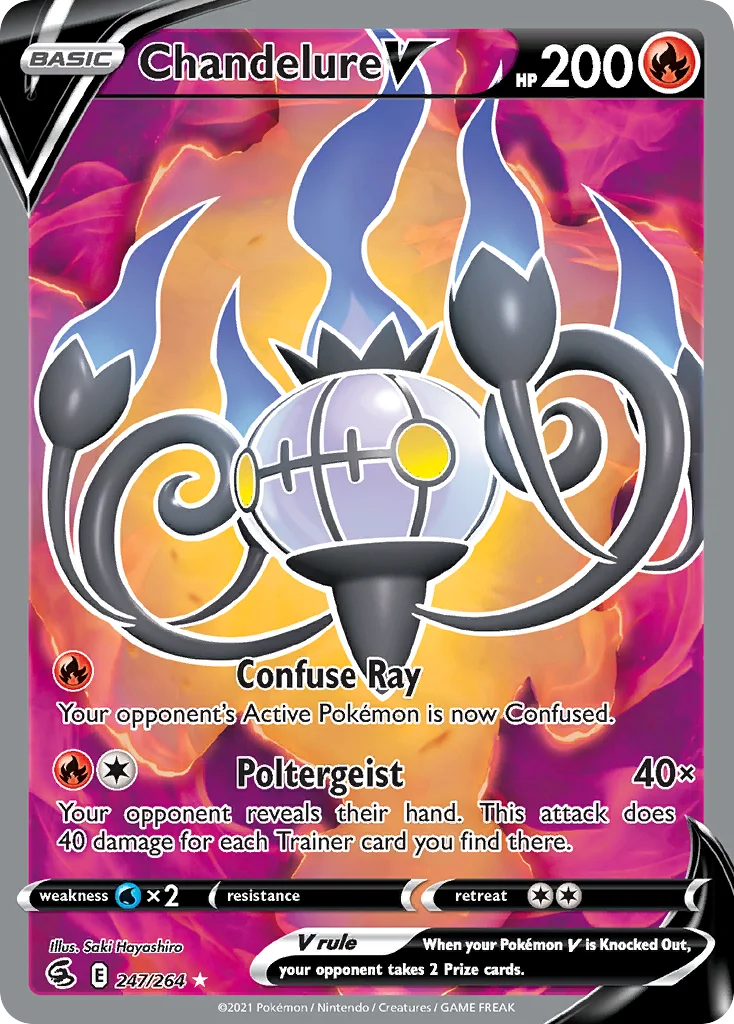 Chandelure V 247/264 Rare ultra