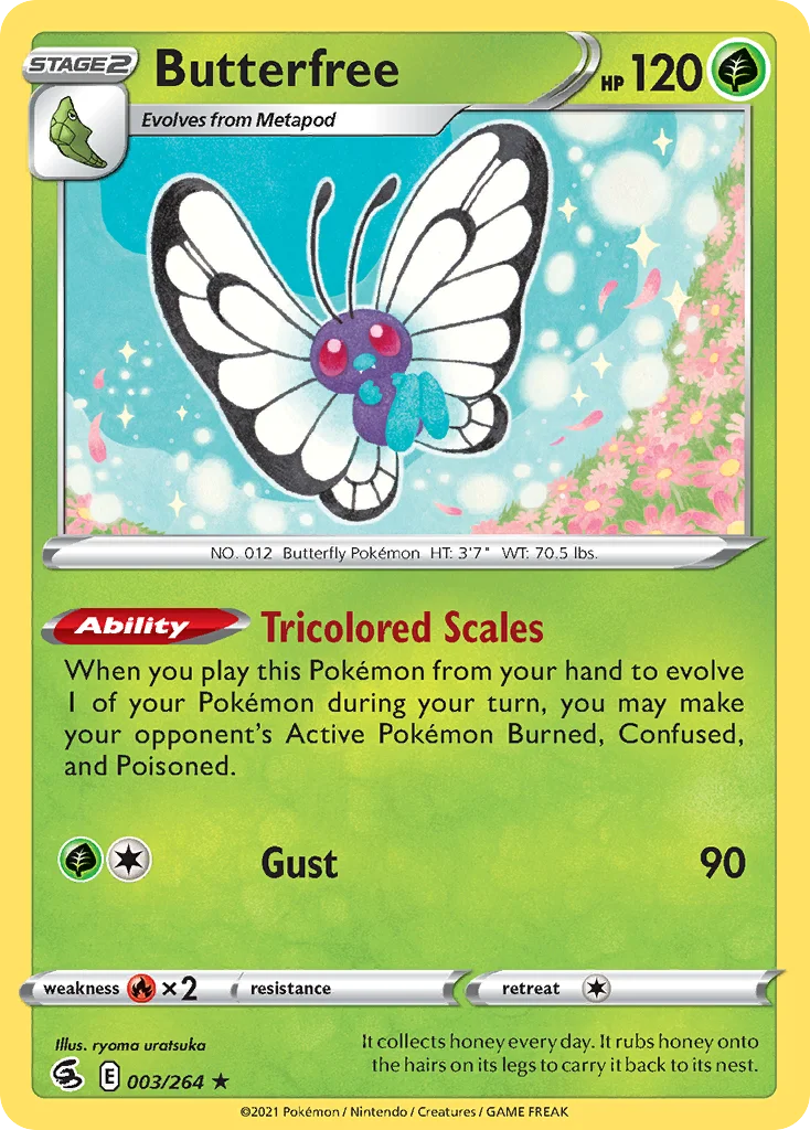 Butterfree 003/264 Rare holo
