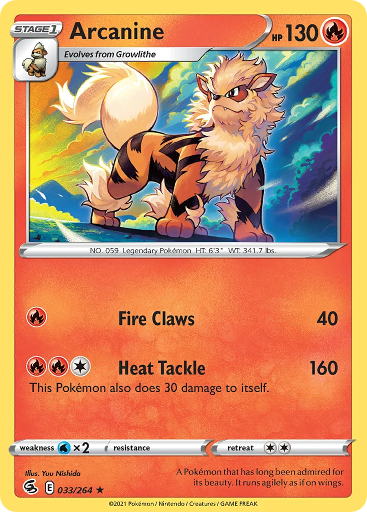 Arcanine 033/264 Rare