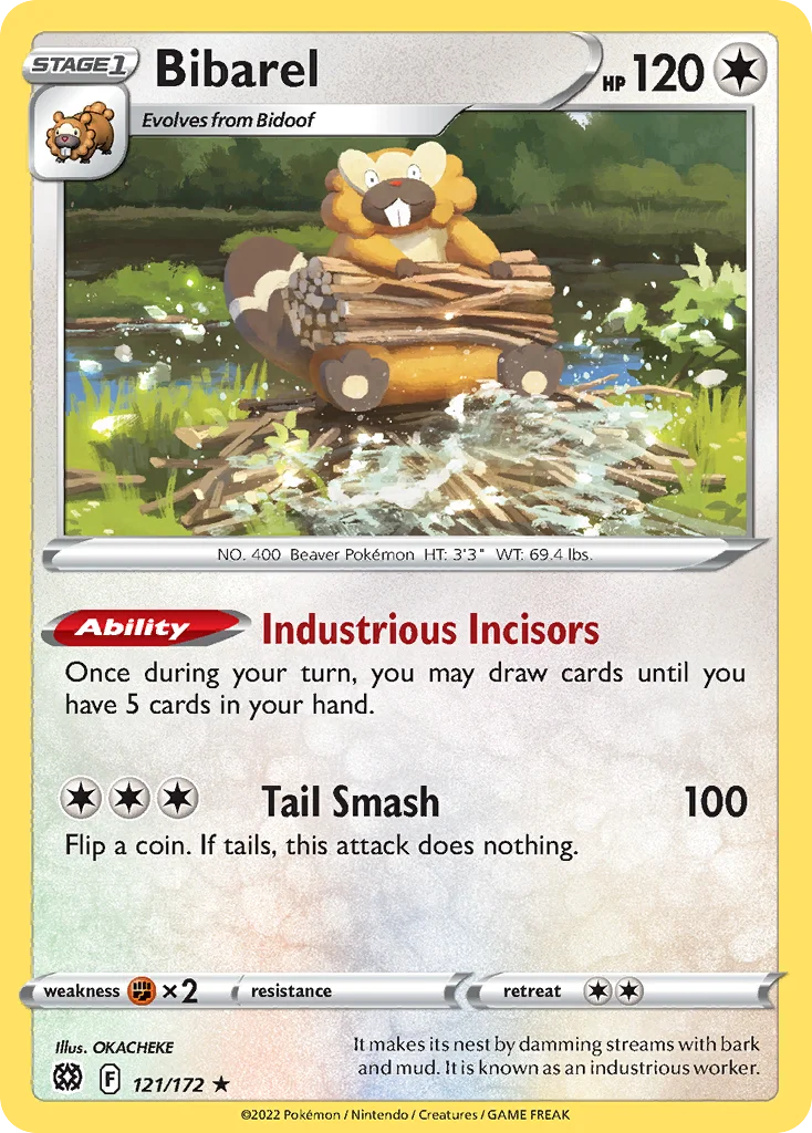 Bibarel 121/172 Rare holo