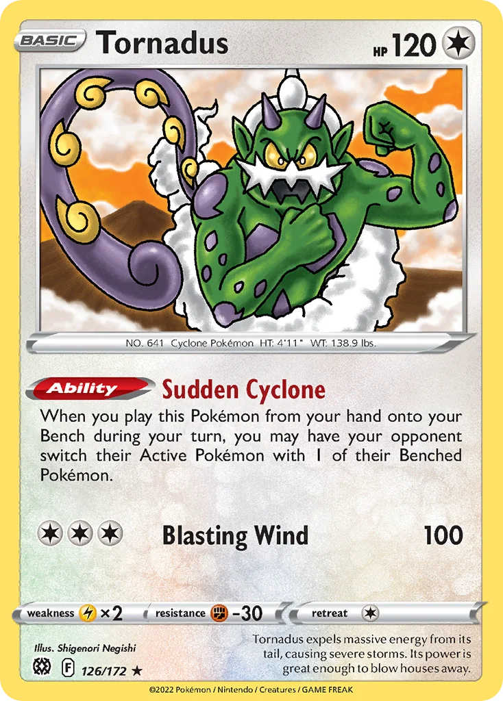 Tornadus 126/172 Rare