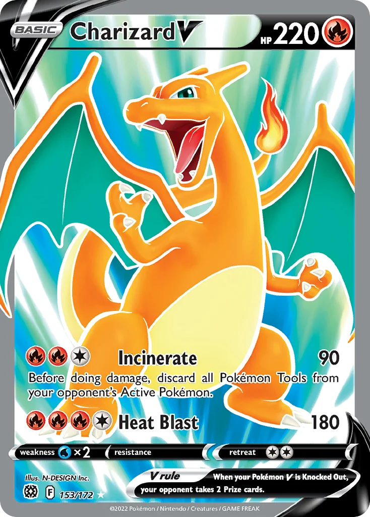 Charizard V 153/172 Rare ultra