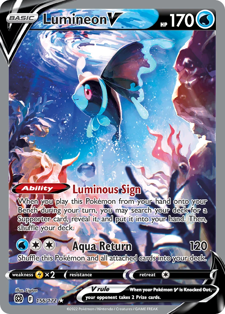 Lumineon V 156/172 Rare ultra