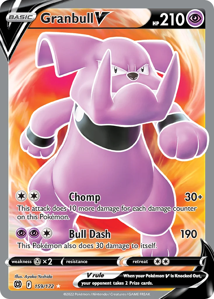 Granbull V 159/172 Rare ultra