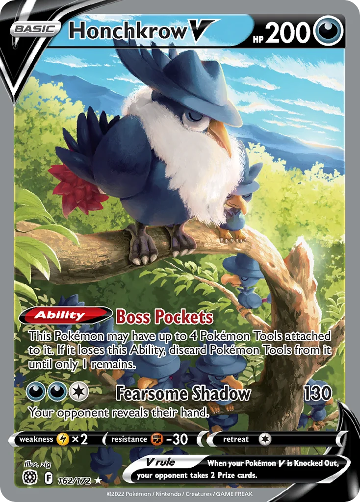 Honchkrow V 162/172 Rare ultra