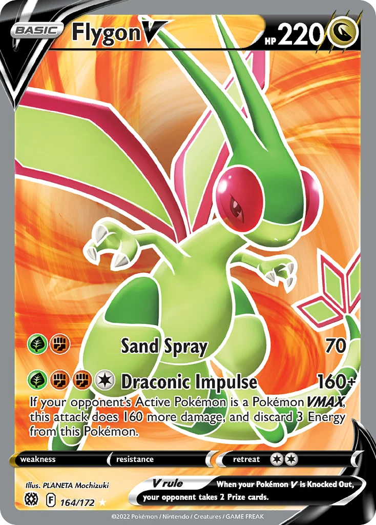 Flygon V 164/172 Rare ultra