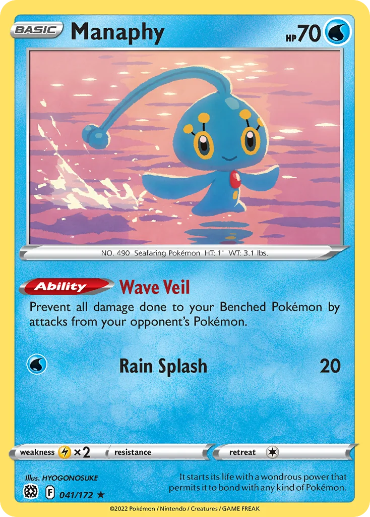 Manaphy 041/172 Rare