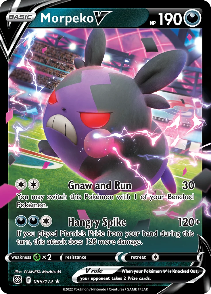 Morpeko V 095/172 Rare holo v