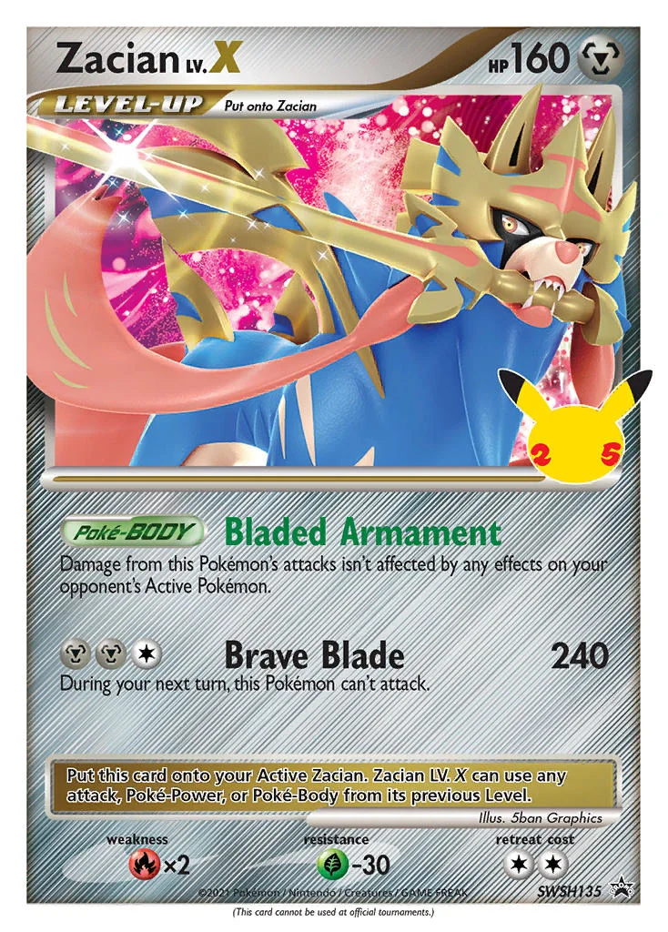 Zacian LV.X SWSH135/307 Promo