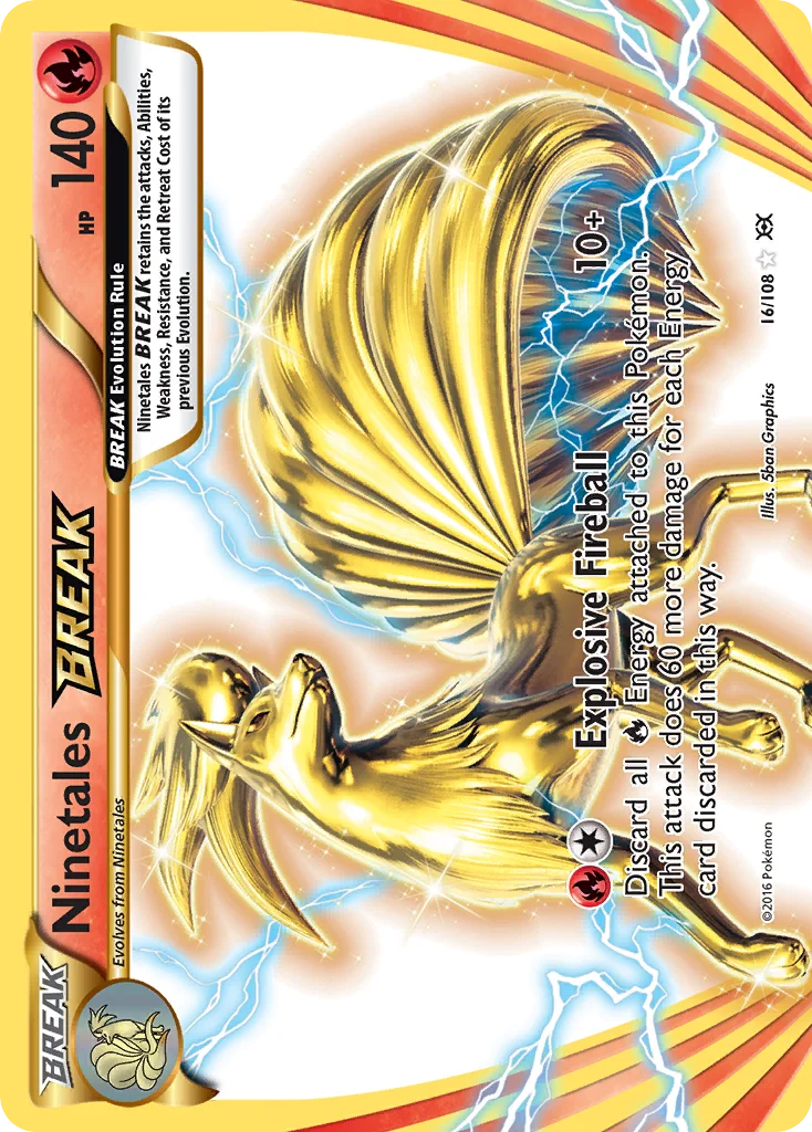 Ninetales BREAK 016/108 Rare break