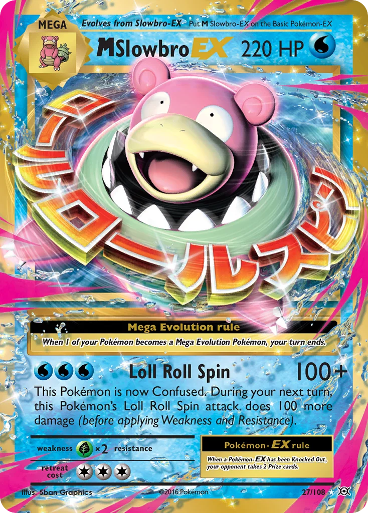 M Slowbro-EX 027/108 Rare holo ex