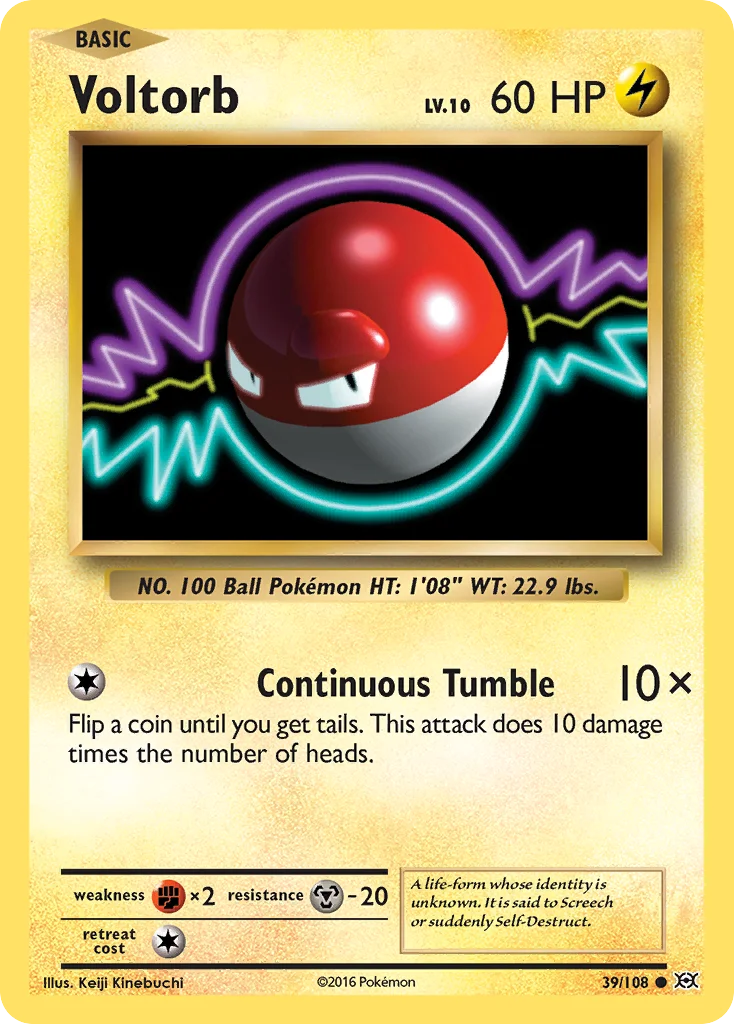 Voltorb 39/108 Common